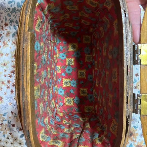 Charming Brown and Multicolor Decorative Basket Purse - Picture 6 of 7